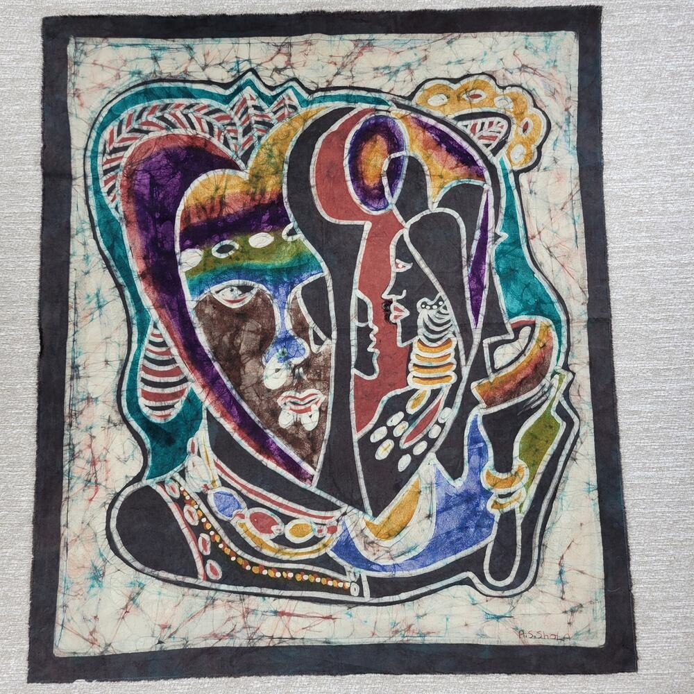 West African Tapestry Art Cotton Mudcloth Rustic